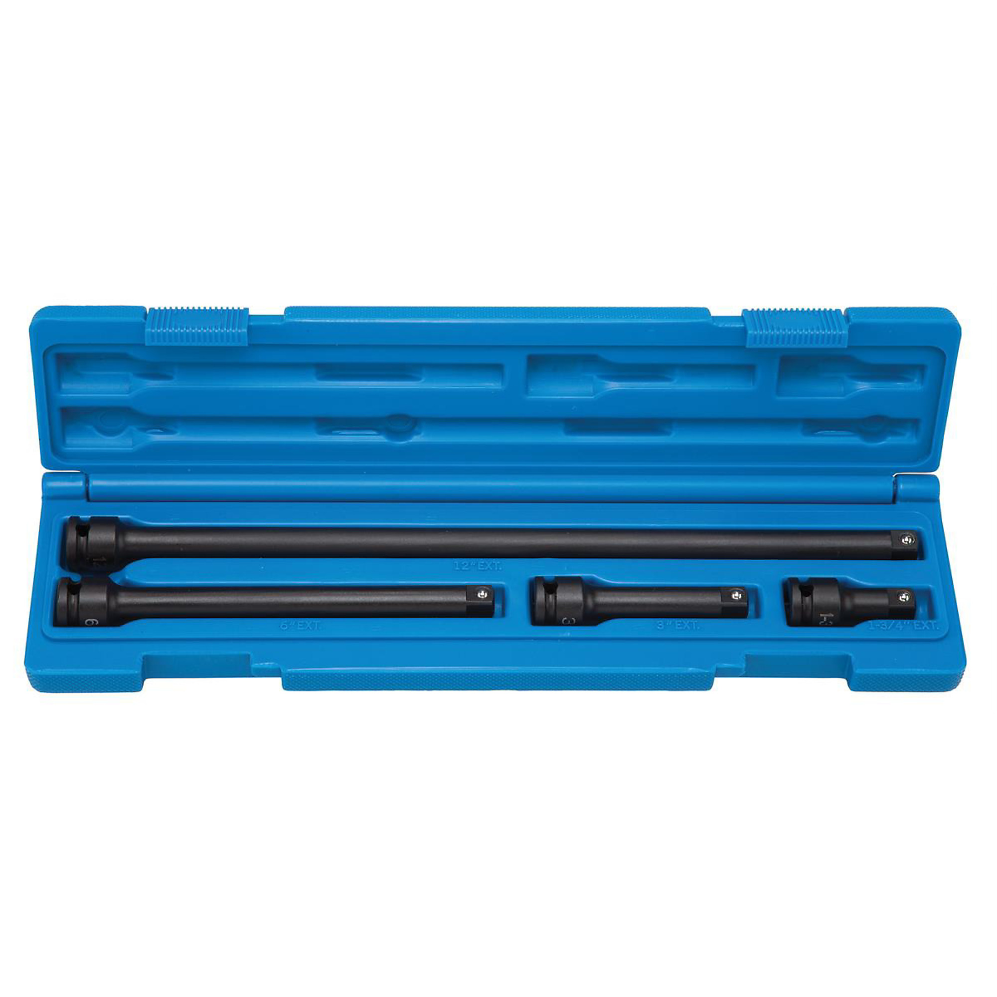 Grey Pneumatic 4-Piece Impact Extension Set — 3/8in. Drive, 1-3/4in., 3in., 6in., 12in. Lengths, Model# GRE1104E
